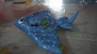 Large Blue Inflatable Castle Bouncer Cat , Children Inflatable Bouncers