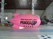 Inflatable Advertising Helium Zeppelin , Openning Events Pink PVC Inflatables exporters
