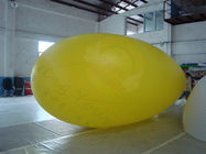 China Yellow Zeppelin Helium Balloon Inflatable Waterproof For Outdoor Sports company