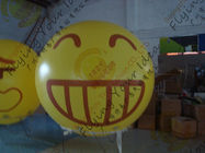 Amazing Round Inflatable Advertising Balloon Attractive Smile Design exporters