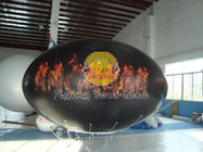 Wodoodporny i ognioodporny czarny 0,18 mm PVC owalny balon z całkowitym drukowaniem cyfrowym exporters
