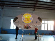 China 3,5 * 2 m wielokrotnego użytku nadmuchiwanego balonu owalnego, 0,18 mm jakości helu PVC z dwustronnym nadrukiem do otwierania imprez company