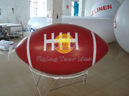 Czerwony nadmuchiwany reklama Balony balowe Rugby Ball z całkowitym drukem cyfrowym dla imprez exporters