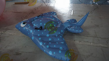 Large Blue Inflatable Castle Bouncer Cat , Children Inflatable Bouncers