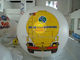China Białe PVC duże balony z hełmem z nadrukiem zabezpieczonym przed promieniowaniem UV exporter
