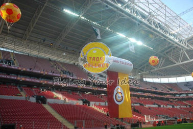 Customized Nadmuchiwane reklamy Cylinder Drukowane Balony Helu na Święto